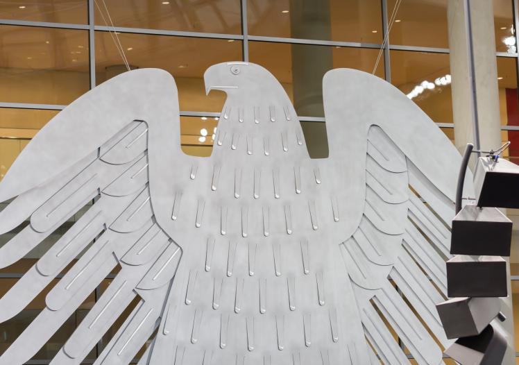 Bundesadler (federal eagle) inside the Reichstag