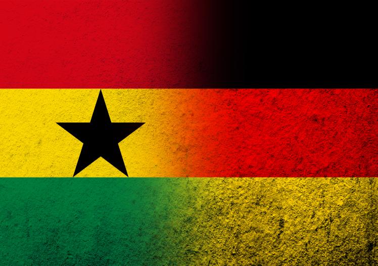 Ghana and Germany flags