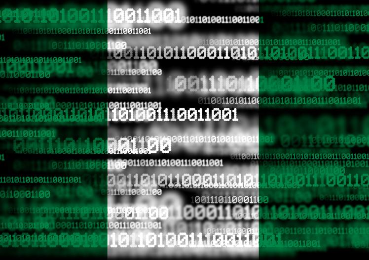 Nigerian flag digitised