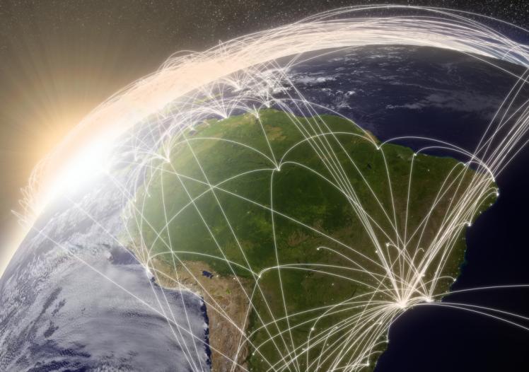 Network over South America
