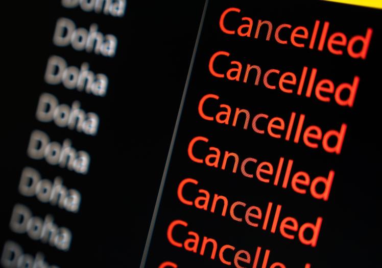 Flights cancelled