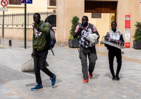 African migrants, Murcia, Spain