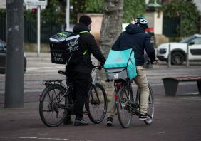 Deliveroo and Uber Eats riders