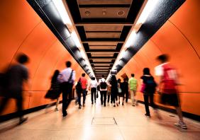 Hong Kong subway interchange