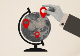 location mark world globe