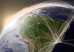 Network over South America