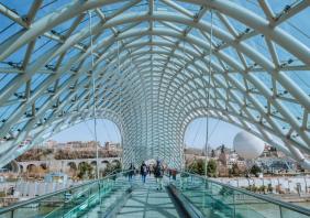 Bridge of Peace in Tbilisi, Georgia