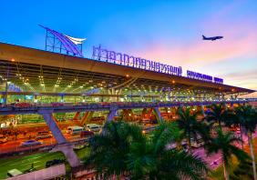 Suvarnabhumi Airport in Bangkok ,Thailand 