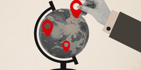 location mark world globe