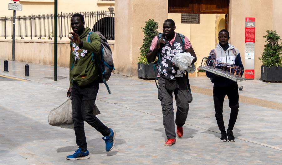 African migrants, Murcia, Spain