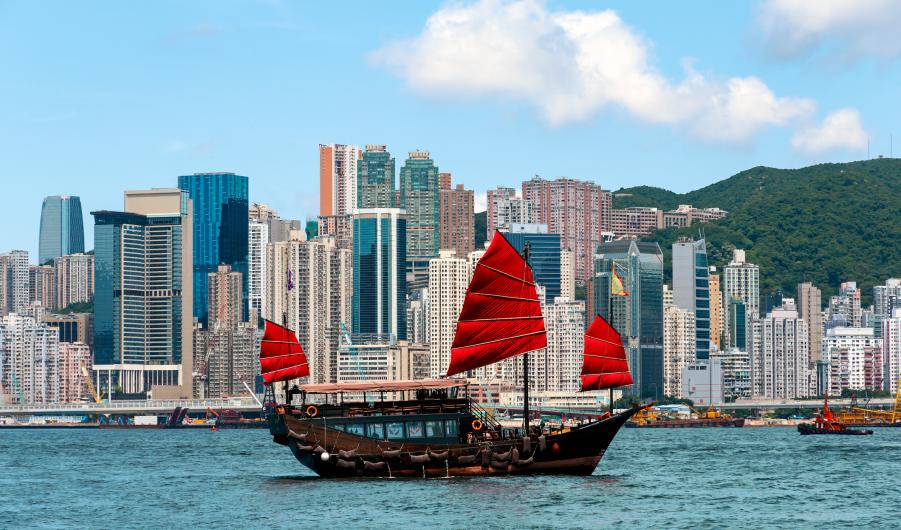 Hong Kong Junk Boat