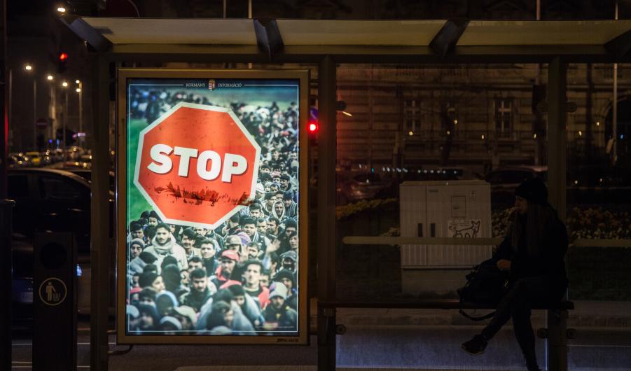 Hungary anti-immigration poster