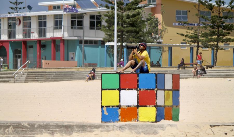 Maroubra beach's Rubik's cube 