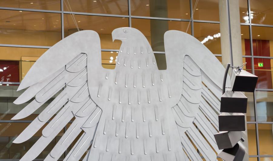 Bundesadler (federal eagle) inside the Reichstag
