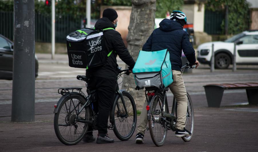 Deliveroo and Uber Eats riders