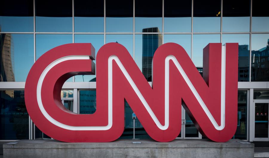 CNN logo at Atlanta Headquarters