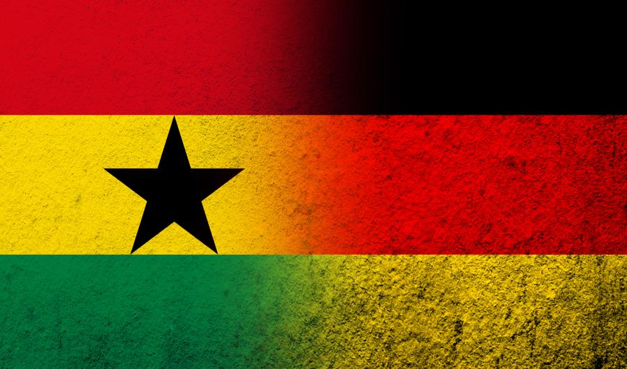 Ghana and Germany flags