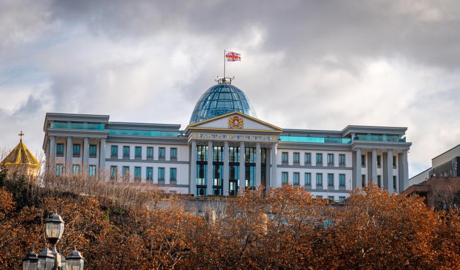 Official residence of Georgian President in Tbilisi, Georgia 