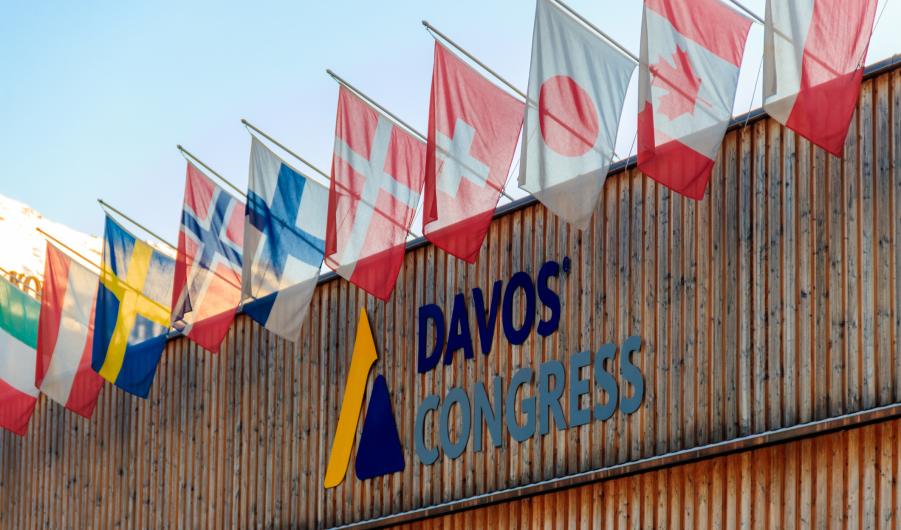 Davos Congress Centre where prestigious annual World Economic Forum takes place in Switzerland