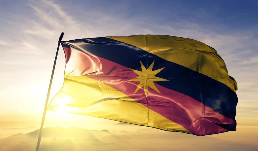 Sarawak state of Malaysia flag