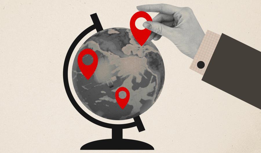 location mark world globe