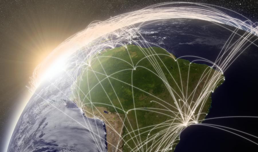 Network over South America