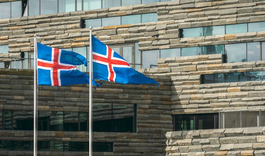 National flags of Iceland 