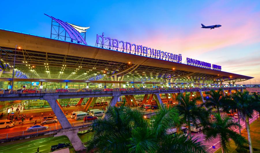 Suvarnabhumi Airport in Bangkok ,Thailand 